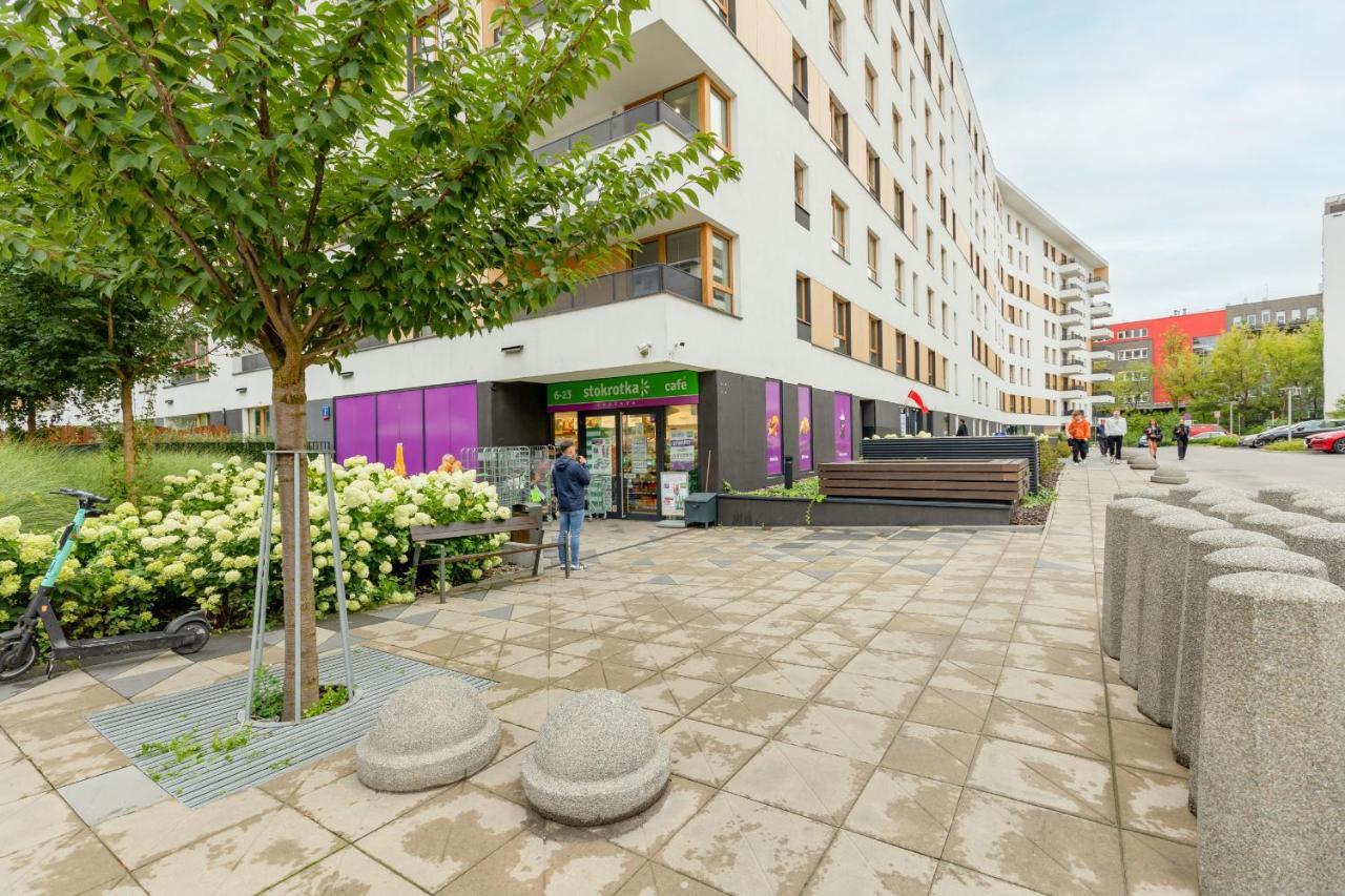 Modern Apartment With Balcony Mokotow Business Centre By Noclegi Renters Варшава Екстер'єр фото